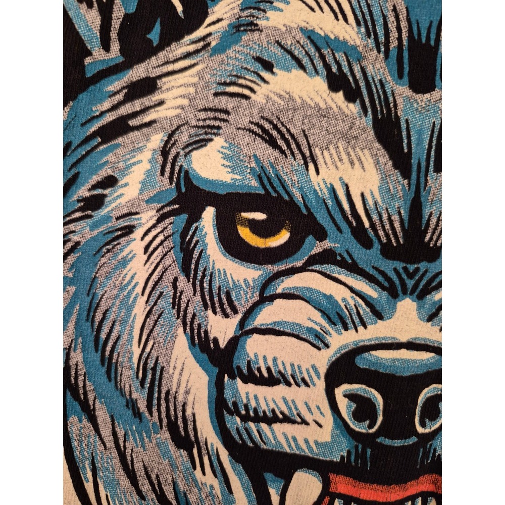 Diamond Cross Ranch Keep Wyoming Wild Wolf Graphic Tee Mens Black Shirt Medium - Picture 6 of 15